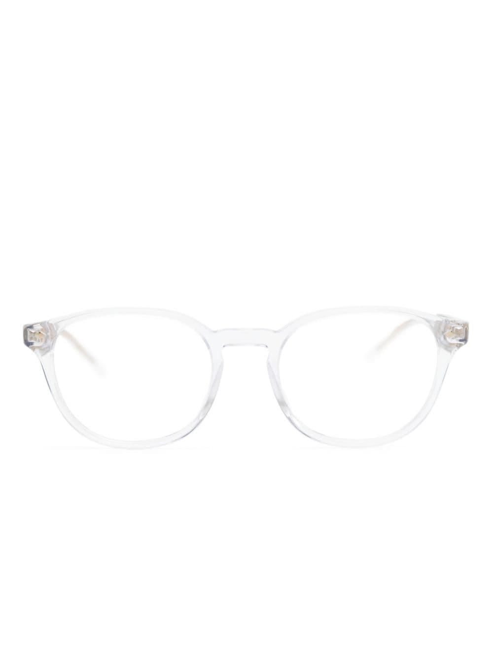 Giorgio Armani transparent-frame glasses - men - Acetate - 50