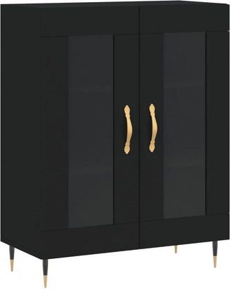 vidaXL Aparador De Madera De Ingenier&iacute;a Negro 69,5x34x90 Cm Vidaxl