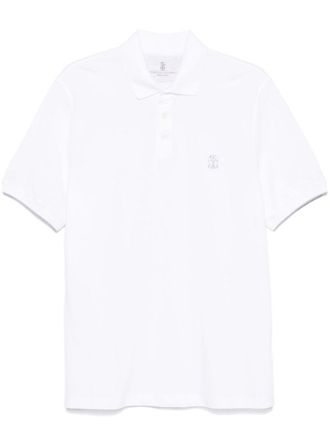 Brunello Cucinelli Logo Cotton Polo Shirt
