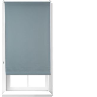 Relaxdays Set da 4 Tende a Rullo Oscuranti, Tenda Termica, Catenella Laterale, senza Fori, HxL 60x160, Tessuto, Grigio