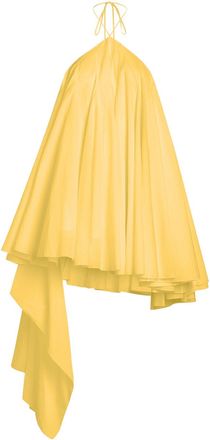 Jacquemus La Triangle Courte Asymmetric Cotton-blend Mini Dress - Yellow - 38 (UK10 / S)