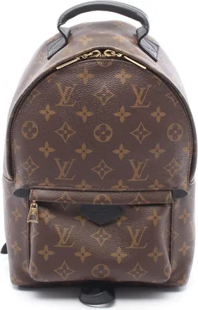 Louis Vuitton Black Brown Monogram Monogram Leather Backpack (Pre-Owned)