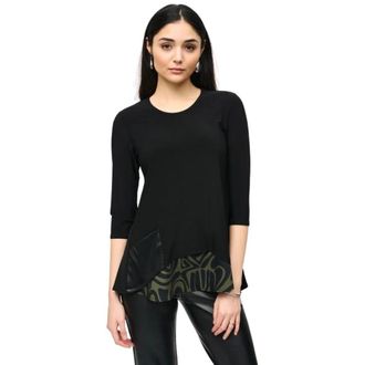 Joseph Ribkoff Stijlvolle Top met Lange Mouwen - Dames - Longsleeves - Zwart - 3XL - Polyester - Tops