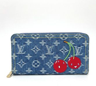 Louis Vuitton Monogram Denim Blue Monogram Denim Long Wallet (Bi-Fold) (Pre-Owned)