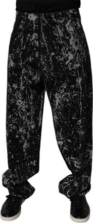 Dolce & Gabbana Tie Dye Straight Denim Jeans - Heren - Loose Fit Jeans - Veelkleurig - M - Denim - Jeans