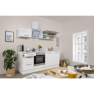 Respekta Cucina Blocco cucina Blocco cucina Amanda bianco 210 cm Respekta Premium