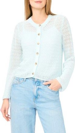 Vince Camuto Open Weave Cardigan in Skylight at Nordstrom Rack, Size X-Large
