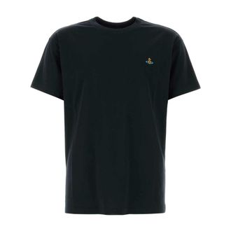 Vivienne Westwood T-Shirts, male, Black, Size: M Black Cotton T-Shirt