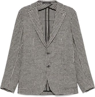 Tagliatore Blazer con motivo pied-de-poule - Nero