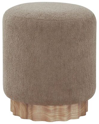 Safavieh Couture Nikolas Round Boucle Ottoman