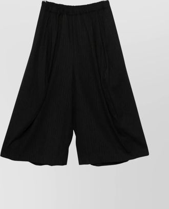 Comme Des Garçons wide leg pinstripe trousers side pockets