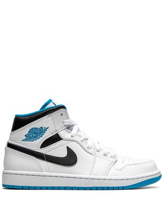 Nike Jordan Air Jordan 1 Mid White/Laser Blue sneakers