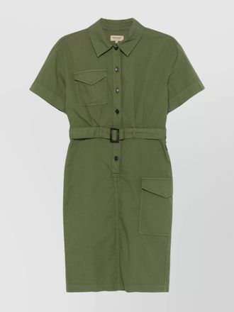 Woolrich cotton short-sleeve shirt dress