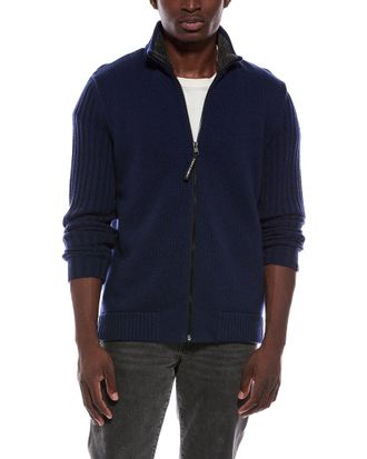 Capranea Jatz Full Zip Wool Mock Neck Sweater