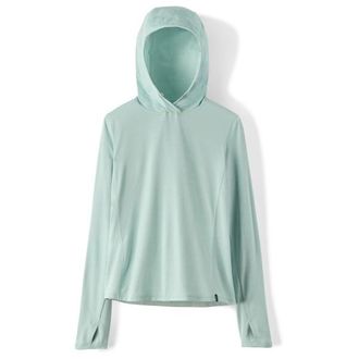 Patagonia Cap Cool Sun Hoody Funktionsshirt f&uuml;r Damen | grau/t&uuml;rkis
