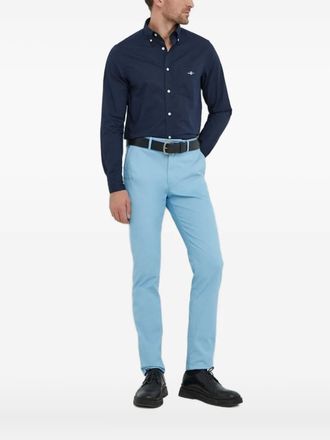 GANT Overhemd met geborduurd logo - Blauw