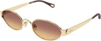 Chlo&eacute; CH0355S002 Metal Frame Sunglasses - Gold