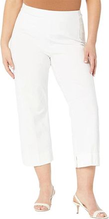 Lyss&eacute; Womens Lysse Gaia Braided Crop Pants White 4-Way Stretch Straight JZZ366