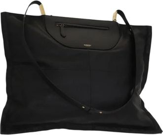 Burberry Pre-owned Leren Schoudertas - Dames - Vintage Shopper - Zwart - ONE Size - Leer - Vintage