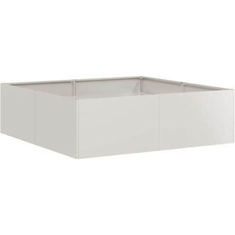 vidaXL Jardinera 100x100x30 Cm Acero Inoxidable Vidaxl