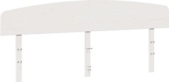 vidaXL Cabecero De Cama Madera Maciza De Pino Blanco 200 Cm Vidaxl