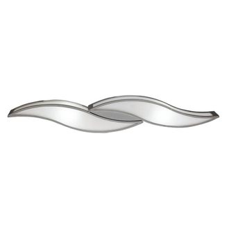 Netlighting Sintesys Wall Lamp E27 2 Light E27 Large Polished Chrome in Grey