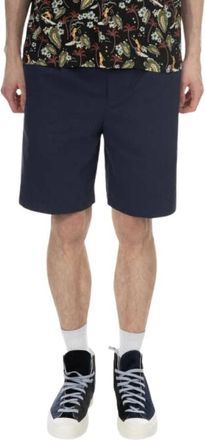A.P.C. Casual Shorts - Heren - Korte Broeken - Blauw - XL - Katoen - Korte Broeken