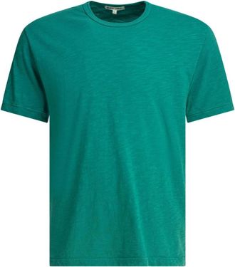 Alex Mill Standaard T-shirt van Slubkatoen - Heren - T-shirts - Groen - M - Katoen - Tops