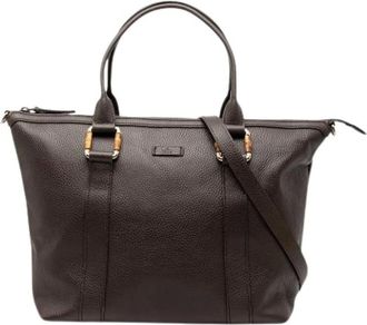 Gucci Pre-owned Tote Bags, female, Brown, Size: ONE SIZE Pre-owned Satchel