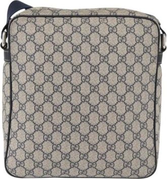Gucci Vintage, unisex, Beige, ONE Size, Leer, Pre-owned Vintage Cross Body Bag