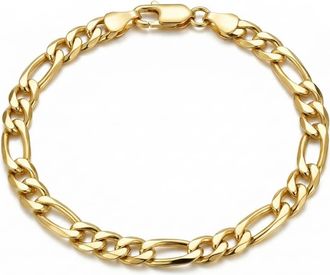 Pompeii3 14k Yellow Gold-filled Figaro Link Bracelet (8.5 inch)