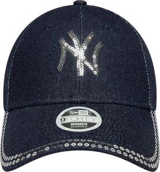 New Era 9Forty Sequin Cap - Dames - Petten - Blauw - ONE Size - Katoen - Accessoires