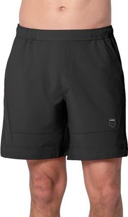K-Swiss KSwiss RipStop 7 inch Mens Tennis Shorts in Black at Nordstrom, Size Small