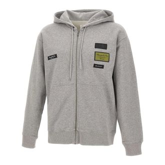 Maison Margiela Zip-throughs, male, Gray, Size: M MM6 Maison Margiela Sweaters Grey