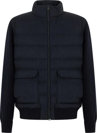 Herno Heren, Jassen, Blauw, Maat: 3XL Wol
