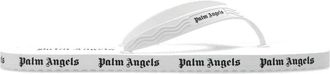 Palm Angels Logo Slides - Dames - Slippers - Wit - 36 EU - Schoenen