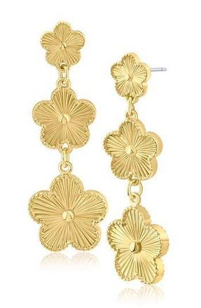Jardin Cascading 3 Tier Clover Drop Earrings in Gold at Nordstrom Rack