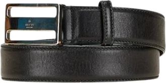 Gucci Pre-owned Belts, female, Black, Size: ONE SIZE Pre-owned Vintage Leather Belt
