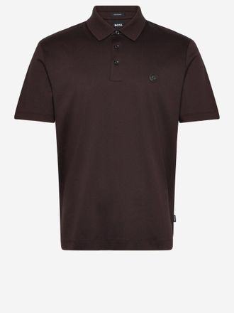 HUGO BOSS Polo de algod&oacute;n con logo de Hugo Boss
