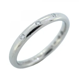 Chanel Platinum 950 Band Ring (Pre-Owned)