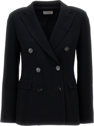 Alberto Biani Double-Breasted Tailored Cady Jacket