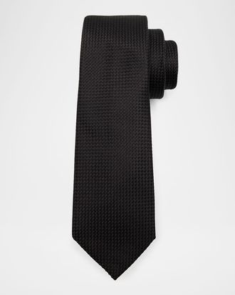 Tom Ford Mens Textured Mulberry Silk Tie