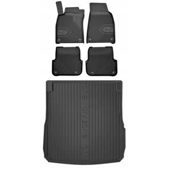 OEM Set 77 Alfombrillas De Goma Y Alfombrilla Audi A6 C6 Estate 2004-2011