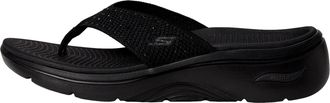 Skechers Arch Fit 2.0 3-Pt Rhinestone Sandal Black/Black 140855-BBK Womens