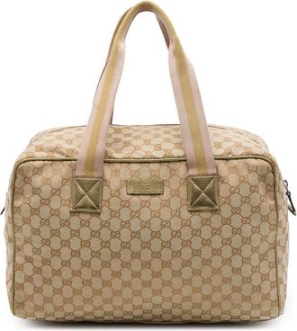 Gucci Pre-owned Gucci GG Canvas Web Travel Bag Unisex 32U3X3IIPEZ463EA