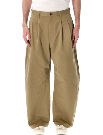 Comme Des Gar&ccedil;ons Pleated Wide Leg Chino Pants