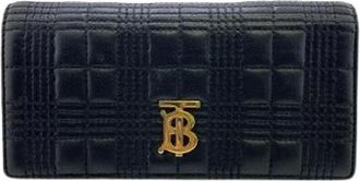 Burberry Pre-owned Wallets, female, Black, Size: ONE SIZE Pre-owned Leather Wallet
