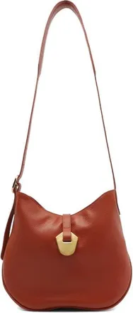 Arezzo Medium Sabrina Leather Crossbody Bag in West Orange at Nordstrom