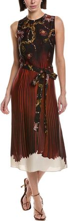 Marchesa Printed Georgette Midi Dress