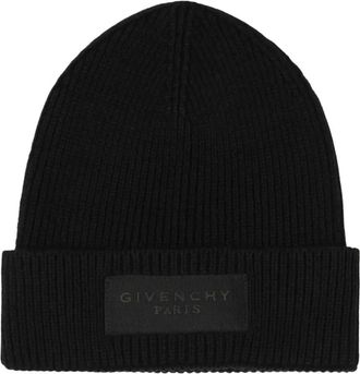 Givenchy Gorro de punto acanalado - Accessories - Hombre - Negro - ONE SIZE